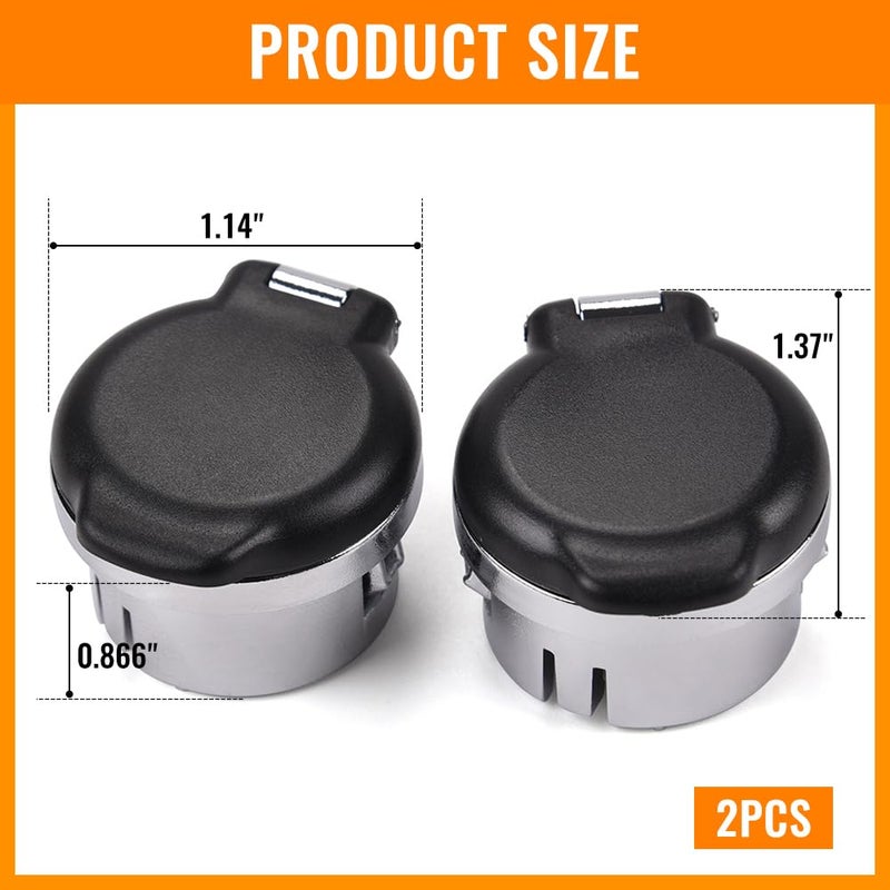 GPLUS G-PLUS Dash Power Outlet Cover, Dash Panel Retainers Cigarette Lighter Plug Retainer, Compatible with 2007-2013 Silverado Sierra Tahoe 20983936 25793816 Dash Retainers 12v Power, 2PCS - Image 5